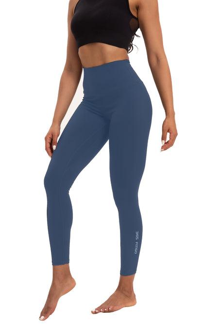 Leggings taille haute pour femmes, pantalon long doux et pêche, maintien moyen, vêtements de sport, contrôle du ventre