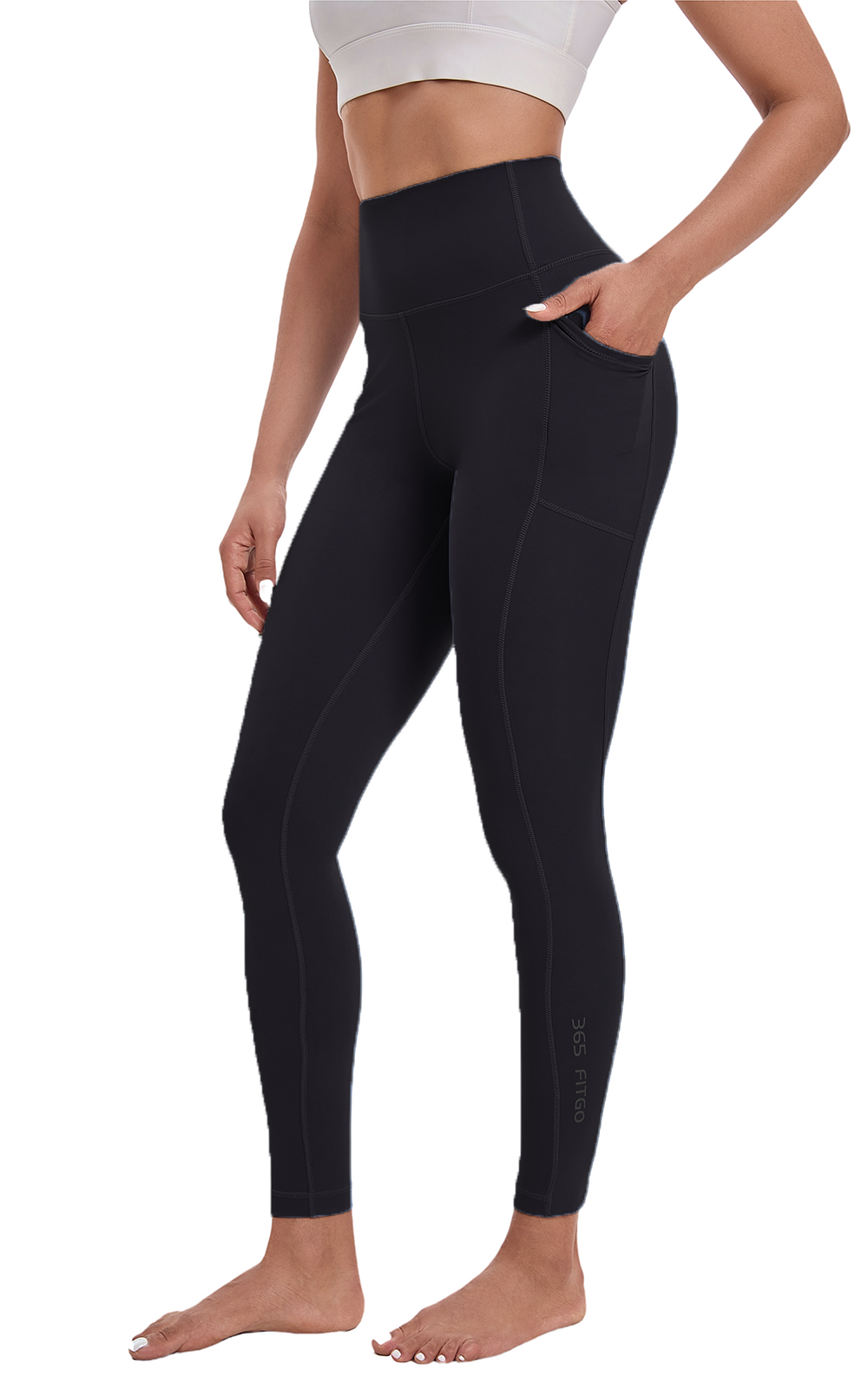 Leggings de mujer de largo completo con bolsillos laterales, cintura alta, suaves y mantecosos, pantalones deportivos para hacer ejercicio en el gimnasio, control de abdomen